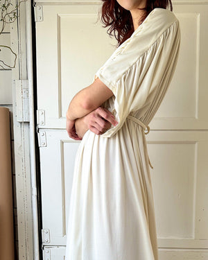 70s Grecian Maxi Dress | S-M