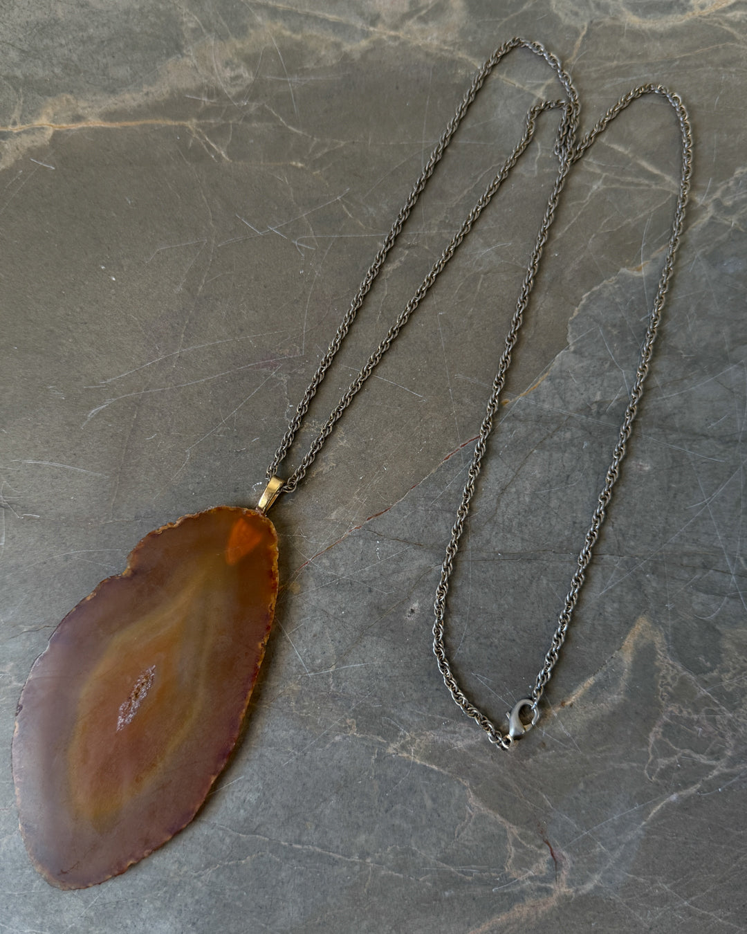 70s Giant Agate Necklace