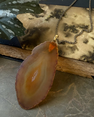 70s Giant Agate Necklace