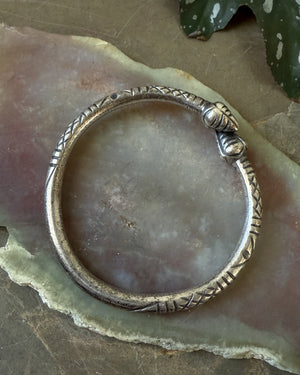 Silver Twist Bangle Bracelet