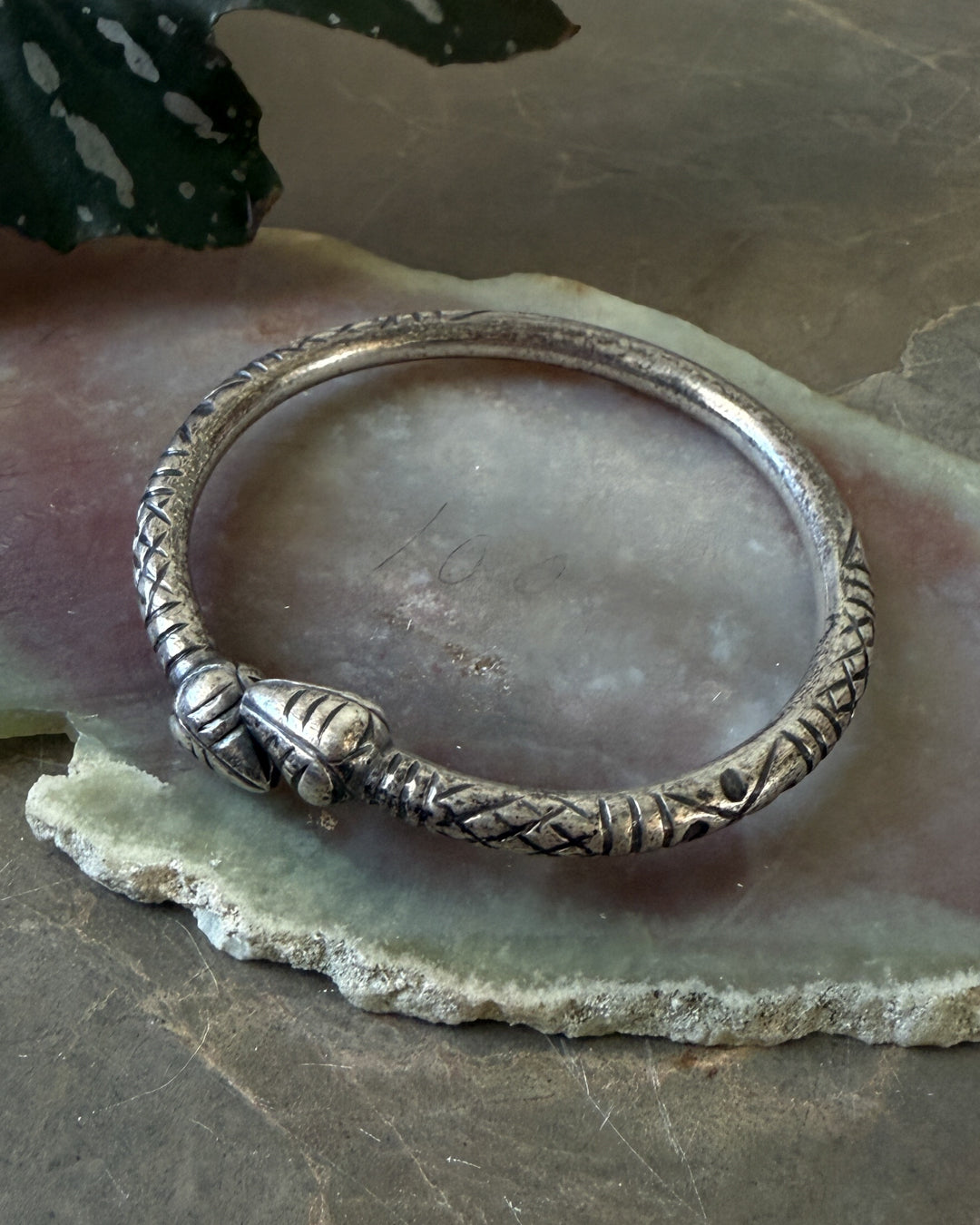 Silver Twist Bangle Bracelet