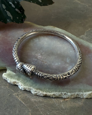 Silver Twist Bangle Bracelet