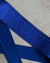 80s Blue Silk Obi Belt