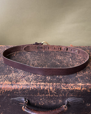 90s Leather Brass Hook Belt