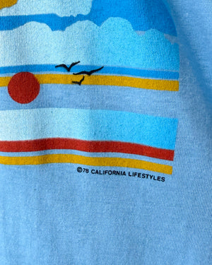 70s California Wind Sailing T-Shirt | S