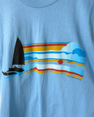 70s California Wind Sailing T-Shirt | S