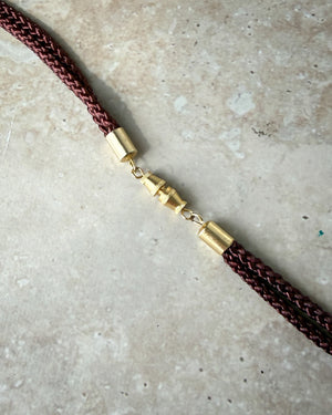 70s Cloisonne Tassel Necklace