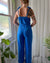 70s Blue Terrycloth Jumpsuit | S-M