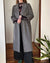 70s Tailored Gray Wool Coat | S-M