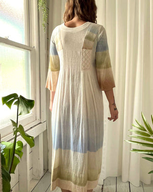 70s Ombre Gauze Caftan | S-M