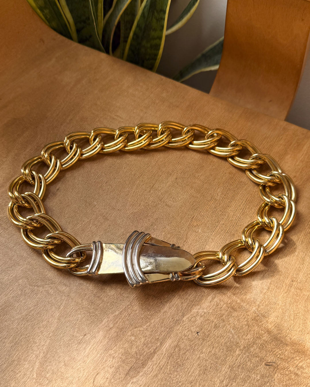 80s Accessocraft Gold Chain Belt