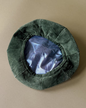 70s Green Suede Beret