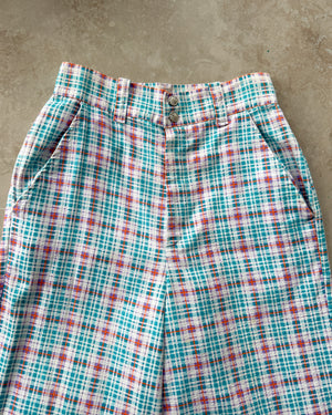 70s Plaid Bellbottoms | S
