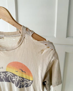 70s Distressed Miami Beach T-Shirt | M