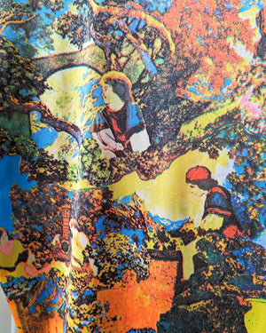 70s Psychedelic Garden Novelty Print Shirt