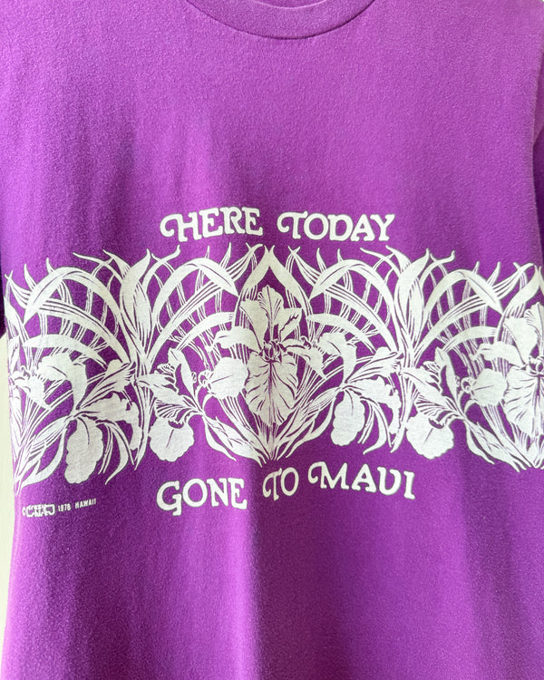 70s Gone To Maui T-Shirt | M - Lucky Vintage
