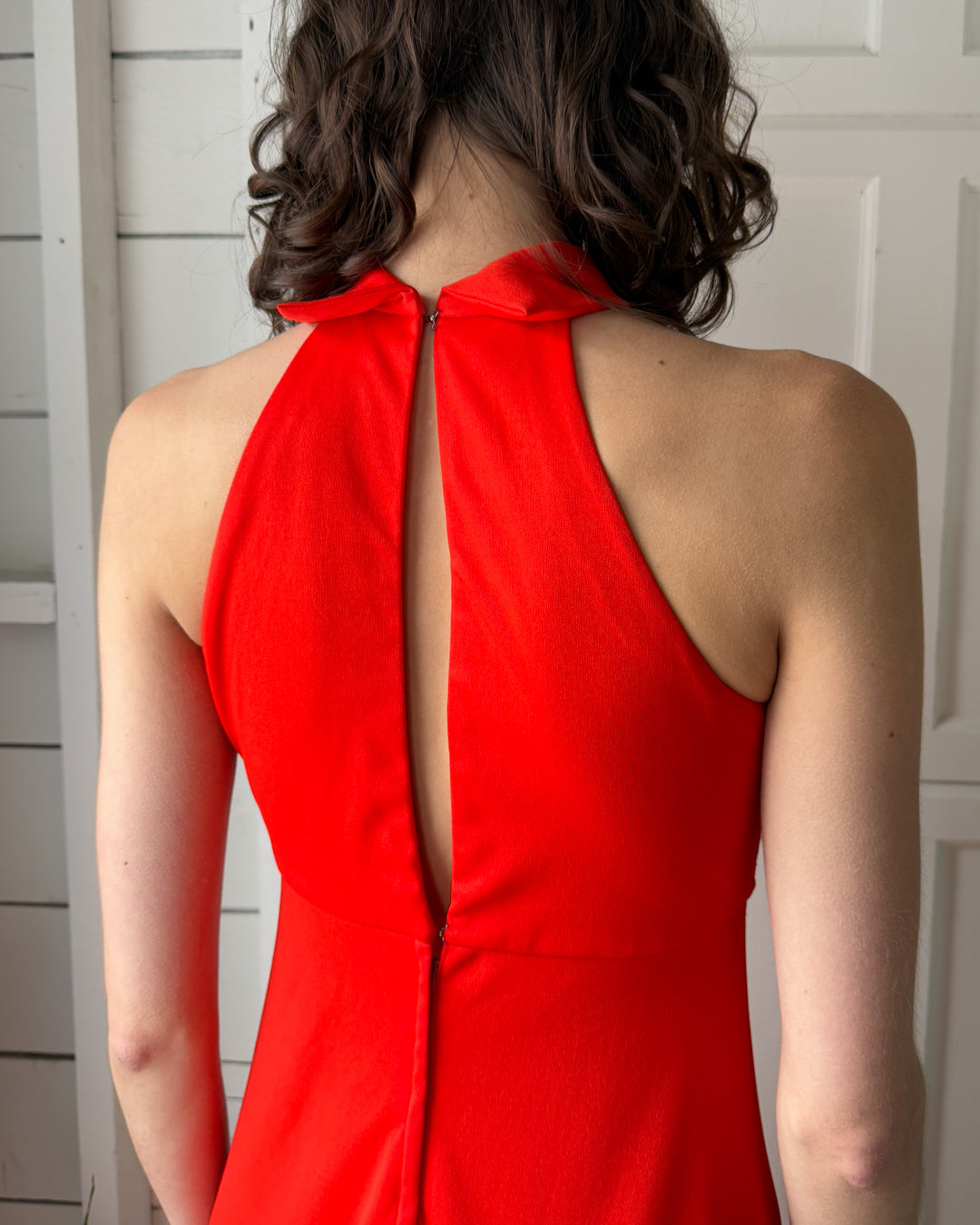 70s Tic Tac Toe Maxi Dress | S