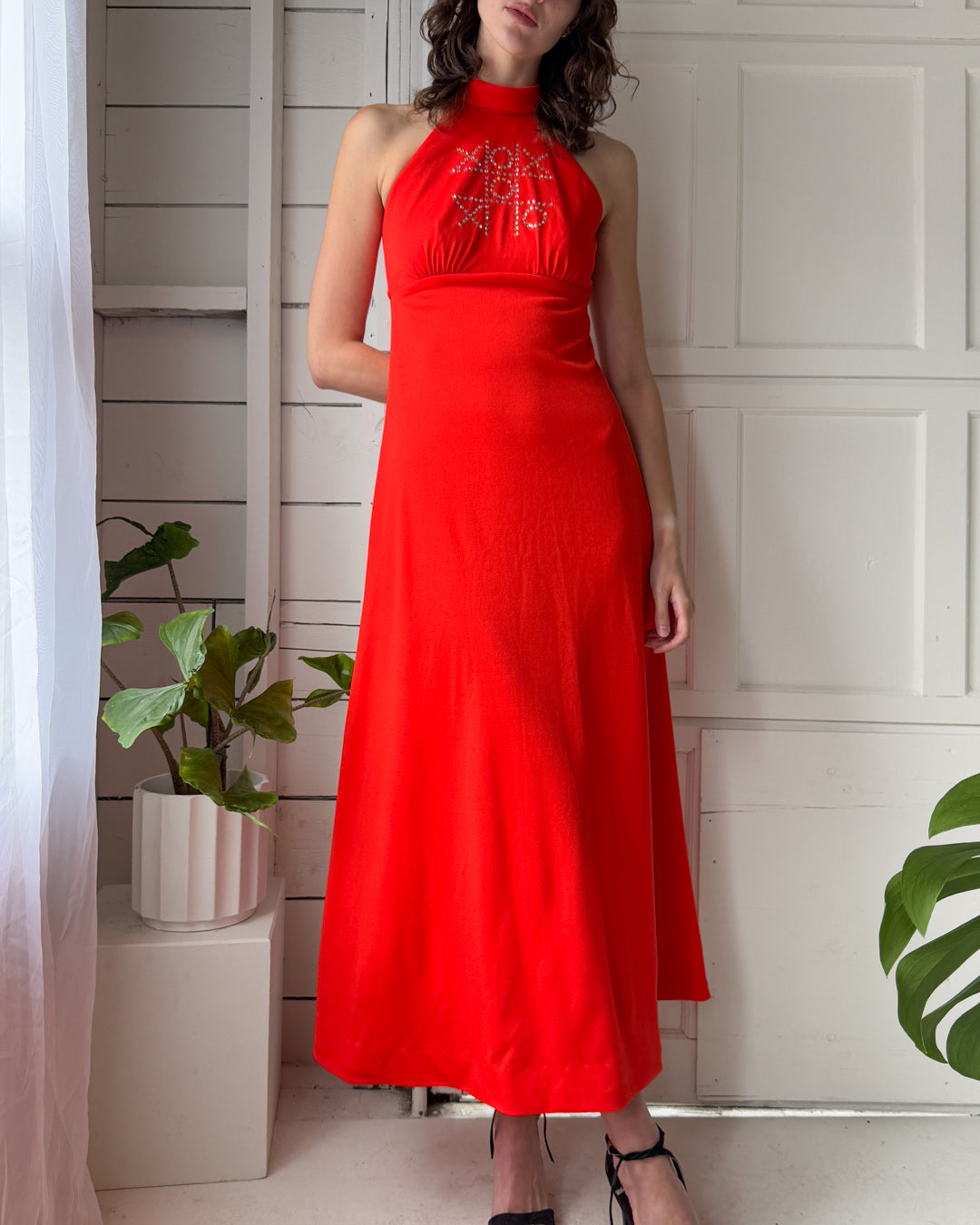 70s Tic Tac Toe Maxi Dress 70s Tic Tac Toe Maxi Dress