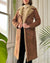 60s Belted Shearling Leather Coat