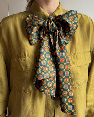 60s Long Printed Ascot