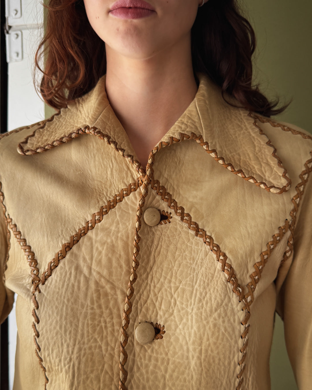 70s North Beach Leather Jacket | S-M