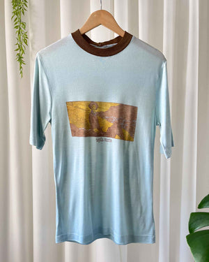 70s Tequila Sunrise Ringer T-Shirt | M