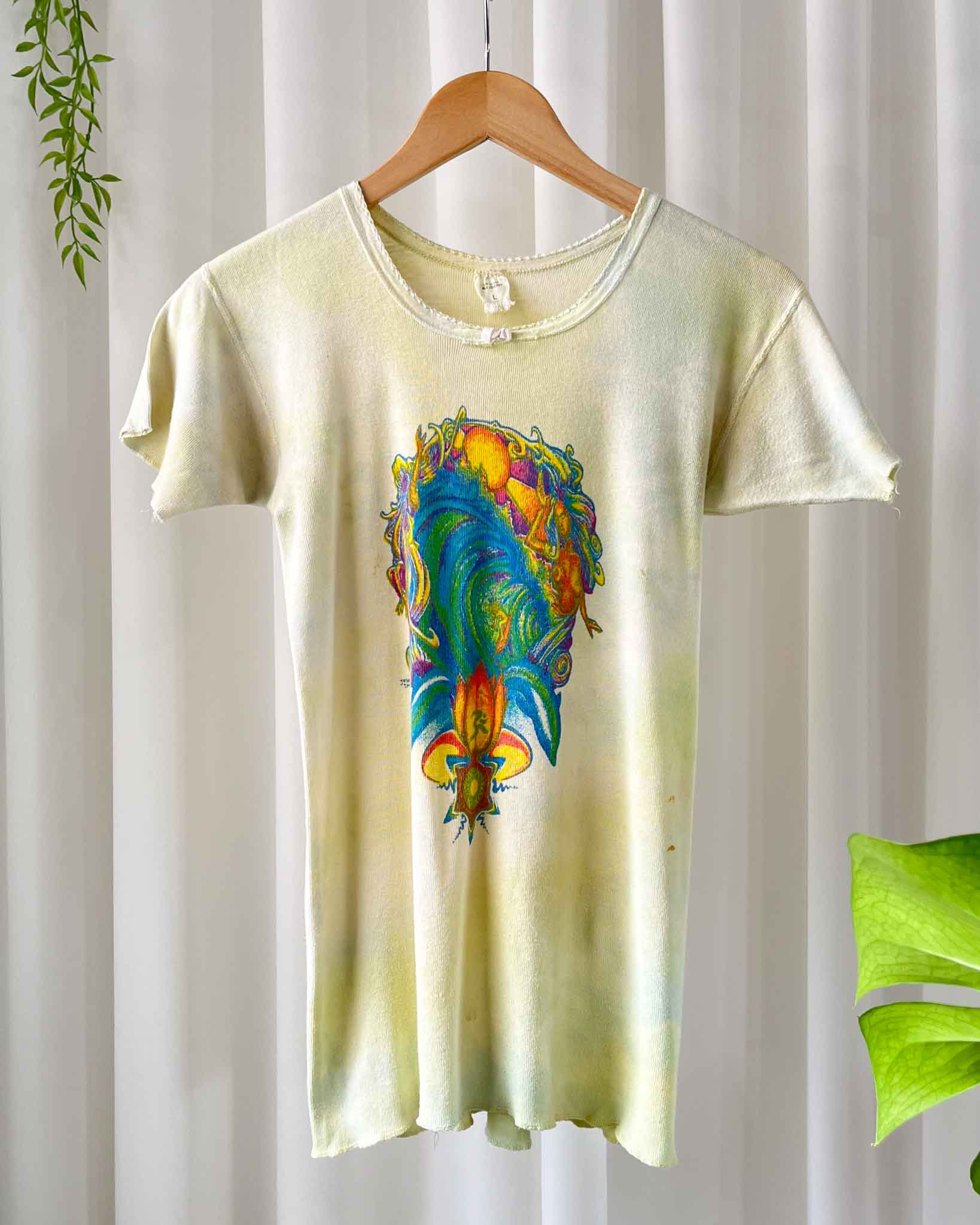 70s Tie Dye Thermal T-Shirt | XS-S