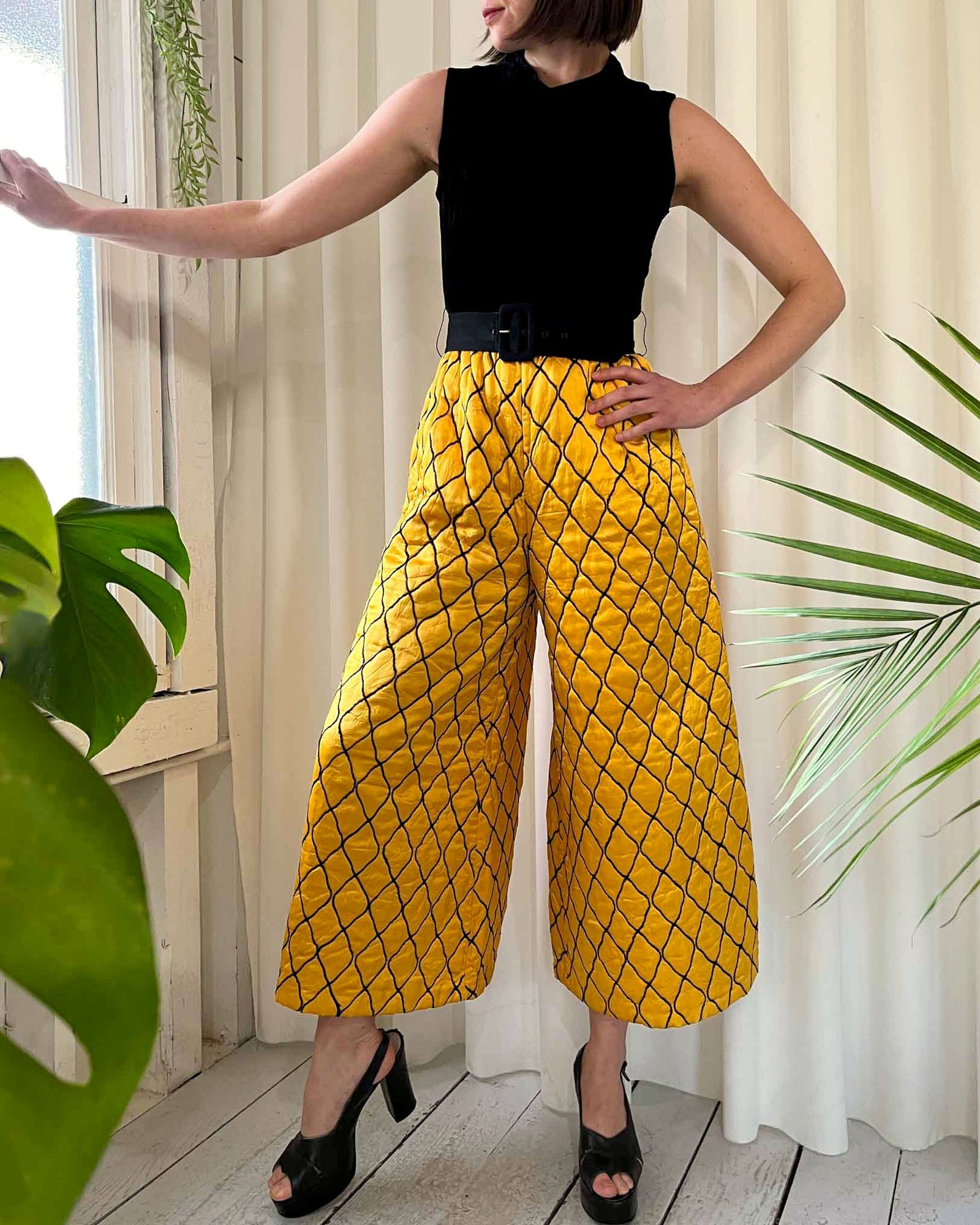 70s Quilted Jumpsuit