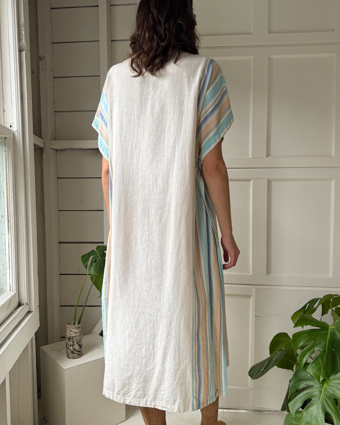 70s Striped Caftan | S-L