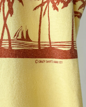 70s Yellow Hawaii T-Shirt | M