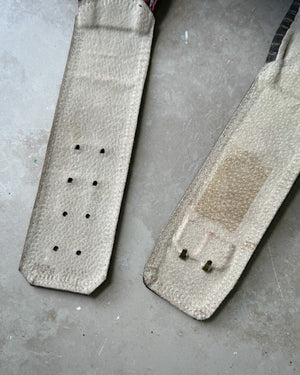 80s 2-Tone Snakeskin Belt | S