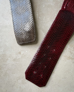 80s 2-Tone Snakeskin Belt | S