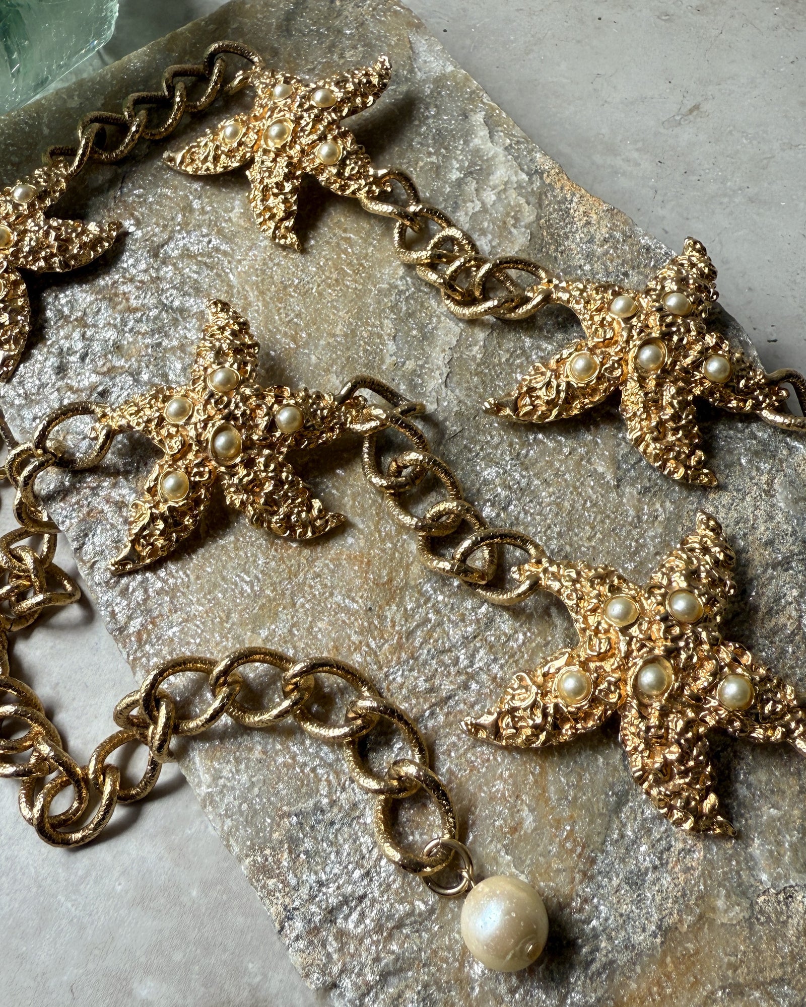 Accessocraft Gold Starfish Belt
