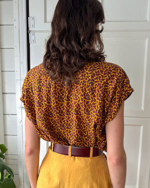 80s Paisley Trapeze Top | S-M