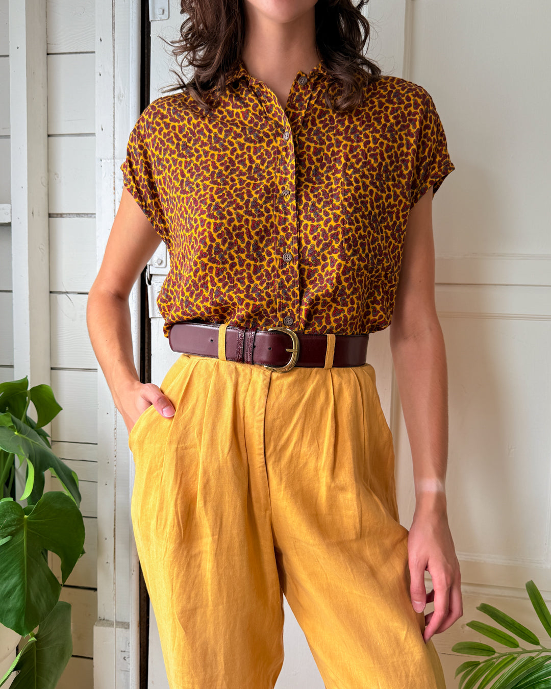 80s Paisley Trapeze Top | S-M