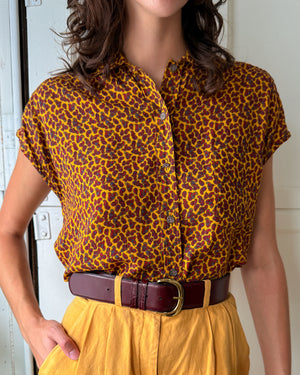 80s Paisley Trapeze Top | S-M