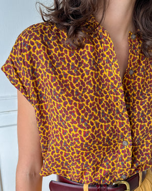 80s Paisley Trapeze Top | S-M