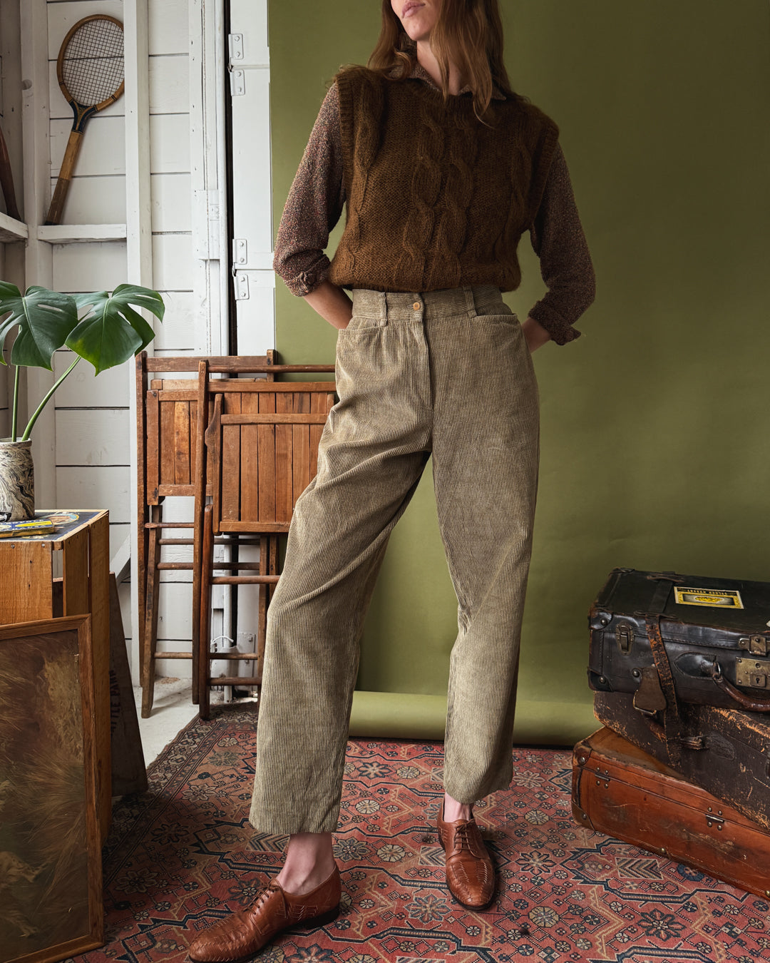 80s Armani Corduroy Pants | M - Lucky Vintage