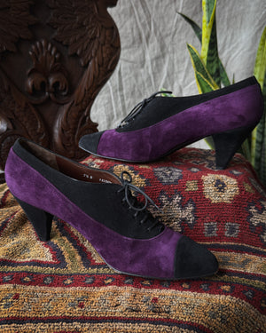 90s Bally Suede Oxfords | 7.5
