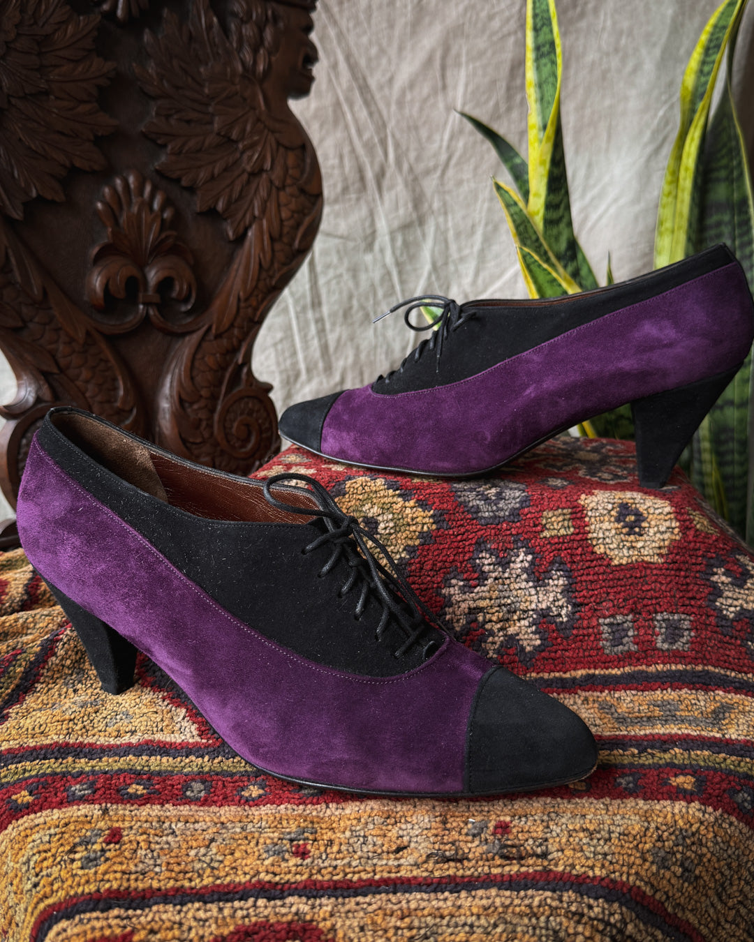 90s Bally Suede Oxfords | 7.5
