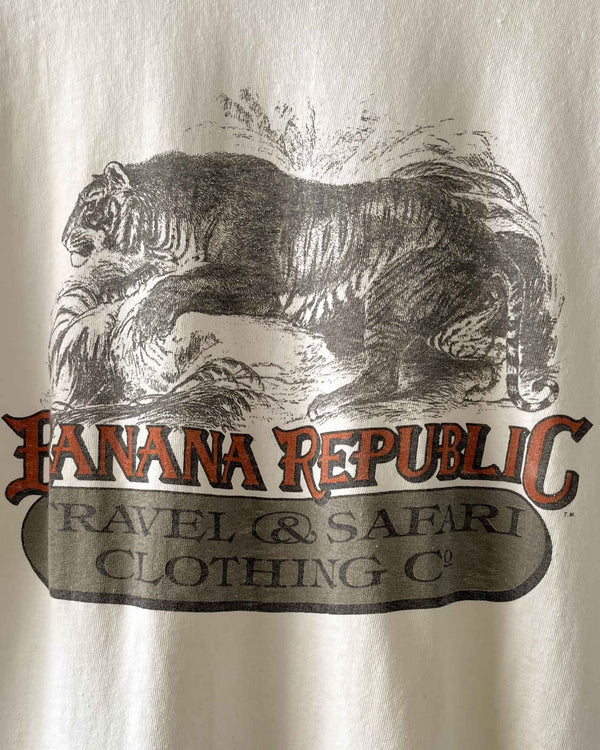 80s Banana Republic Safari Pocket Tee | M - Lucky Vintage
