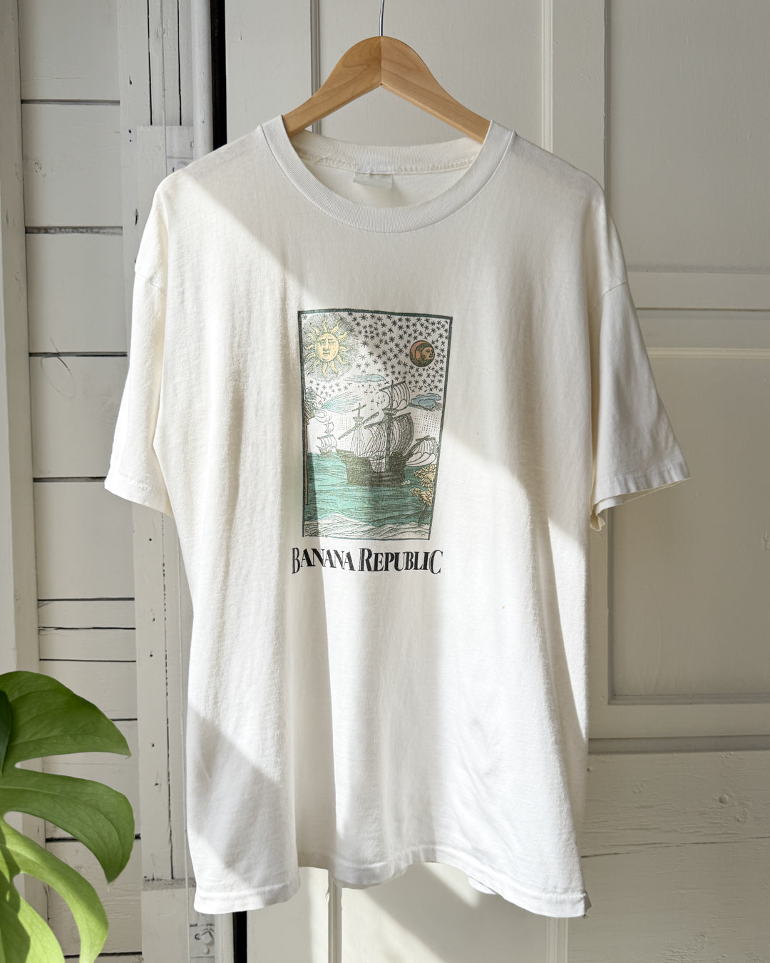 80s Banana Republic Ships T-Shirt | XL - Lucky Vintage