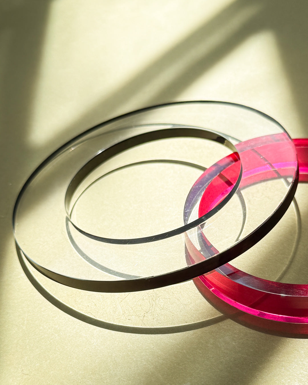 80s Postmodern Acrylic Bangle