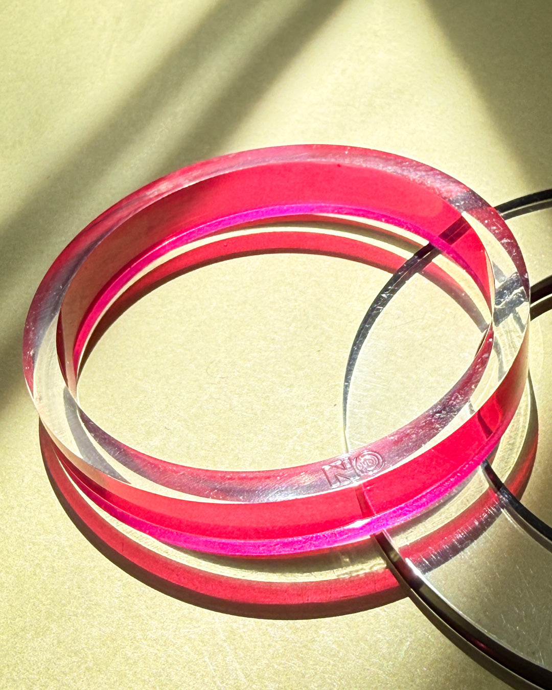 80s Postmodern Acrylic Bangle