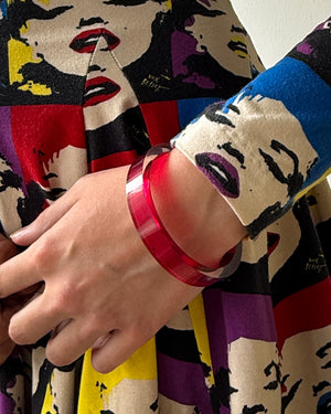 80s Postmodern Acrylic Bangle