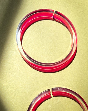 80s C&N Productions Hoop Earrings