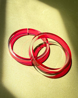 80s C&N Productions Hoop Earrings