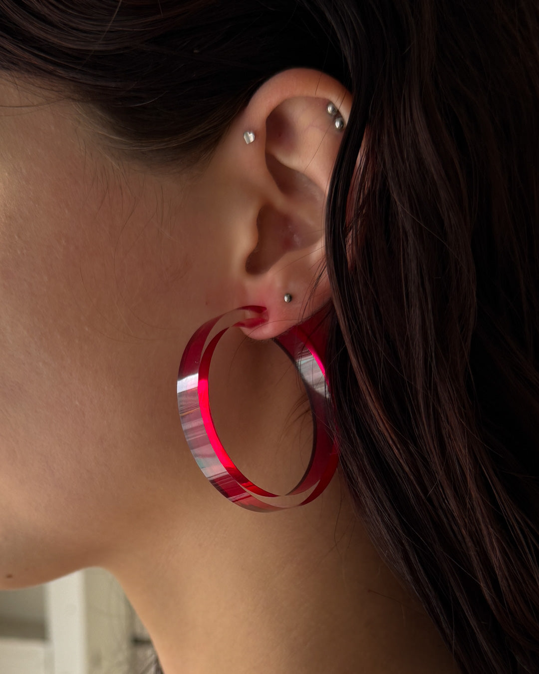 80s C&N Productions Hoop Earrings