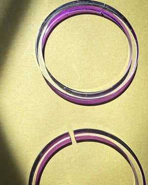 80s C&N Productions Hoop Earrings