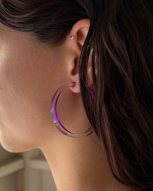 80s C&N Productions Hoop Earrings